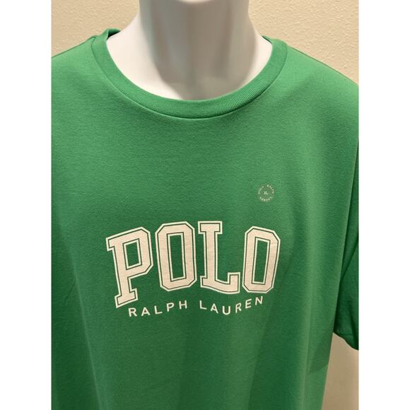 Polo Ralph Lauren Jersey T-Shirt Classic Fit Spell Out Logo w/ White Pony Tee XL - Picture 2 of 6